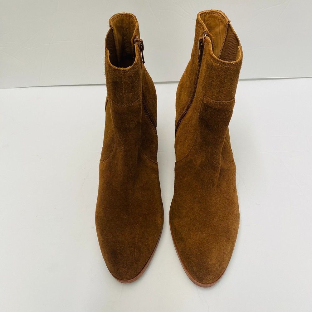 SOLUDOS Women Emma Suede Bootie Chestnut Size 9.5